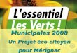 Municipales 2008 Un Projet éco-citoyen pour Mérignac