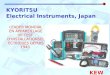 KYORITSU Electrical Instruments, Japan LEADER MONDIAL EN APPAREILLAGE DE TEST DINSTALLATIONS ELECTRIQUES DEPUIS 1940 KEW