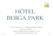 Ctra. Solsona 1 – Berga 08600 (BCN) 93 821 66 66 – reserves@hotelbergapark.com  HÔTEL BERGA PARK