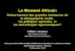 Le Moment Africain William Masters   Retournement des grandes tendances de la démographie rurale,