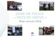 Bilan annuel 2010 ZONE DE POLICE « PAYS DE HERVE »