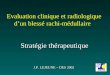 Evaluation clinique et radiologique dun blessé rachi-médullaire Stratégie thérapeutique J.P. LEJEUNE – DES 2002