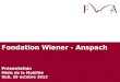 Fondation Wiener - Anspach Présentation Midis de la Mobilité ULB, 29 octobre 2013