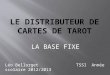 LA BASE FIXE Léo Bellorget TSSI Année scolaire 2012/2013