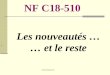 © Serge Planès 2012 1 Les nouveautés … … et le reste NF C18-510