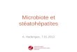 Microbiote et stéatohépatites A. Hadengue, 7.01.2012