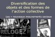 Diversification des objets et des formes de laction collective Les « nouveaux mouvements sociaux »