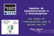 Semaine de sensibilisation à lécoconception Les enjeux de lécoconception pour le secteur des TIC Cédric Gossart 31 mars 2014 