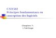CSI1502 Principes fondamentaux en conception des logiciels Chapitre 7: Lhéritage
