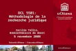DCL 5501: Méthodologie de la recherche juridique Cecilia Tellis, Bibliothécaire de droit 5 novembre 2008