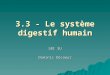 3.3 - Le système digestif humain SBI 3U Dominic Décoeur