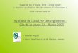 Stage de fin détude, INH - 5ème année « Analyse qualitative des documents durbanisme » 2ème réunion collective Synthèse de lanalyse des règlements (fin