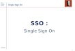 Aime Cuellar Garac Single Sign On 1 22/02/05 SSO : Single Sign On