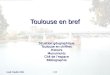 1/13 lundi 19 juillet 2004 Toulouse en bref Situation géographique Situation géographique Toulouse en chiffres Toulouse en chiffres Histoire Monuments