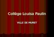 Collège Louisa Paulin VILLE DE MURET. Bilan de l'atelier de théâtre scientifique 2007-2008 Professeur coordonnateur: Mme SOLIS (professeur de sciences