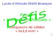Lycée dAltitude 05100 Briançon Projet « Horloges dAltitude » Longueurs de câbles « 5x1,5 mm² » F