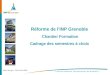 Didier Georges – CEVU 16/11/2006 Réforme de lINP Grenoble Chantier Formation Cadrage des semestres à choix