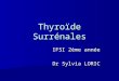 Thyroïde Surrénales IFSI 2ème année Dr Sylvia LORIC