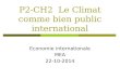 P2-CH2 Le Climat comme bien public international Economie internationale MEA 22-10-2014