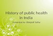 History of public health  in India