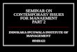 Seminar on Contemporary issues in management 3