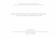 Master thesis on online open learning environments