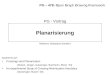 Planarisierung basierend auf: Crossings and Planarization (Mutzel, Jünger, Gutwenger, Buchheim, Ebner `04) An experimental Study of Crossing Minimization