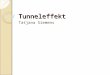 Tunneleffekt Tatjana Siemens. Geschichte 1897 wurde der Tunneleffekt erstmals im Vakuum bei der Feldemission von Elektronen beobachtet 1926 wurde der