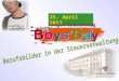 25. April 2013. Das Finanzministerium beteiligt sich auch in diesem Jahr am BoysDay Jungen-Zukunftstag. Es bietet im Rahmen dieses Aktionstages Jungen