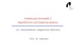 Vorlesung Informatik 2 Algorithmen und Datenstrukturen (12 Hashverfahren: Allgemeiner Rahmen) Prof. Th. Ottmann