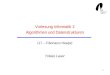 1 Vorlesung Informatik 2 Algorithmen und Datenstrukturen (17 – Fibonacci-Heaps) Tobias Lauer