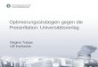 Optimierungsstrategien gegen die Preisinflation: Universitätsverlag Regine Tobias UB Karlsruhe
