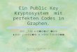 Winfried Hochstättler - Weihnachten 2001 1 Ein Public Key Kryptosystem mit perfekten Codes in Graphen