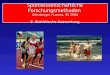 Sportwissenschaftliche Forschungsmethoden Altenberger / Lames, SS 2004 5. Statistische Auswertung