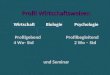 Profil Wirtschaftsweisen Wirtschaft Biologie Psychologie Profilgebend Profilbegleitend 4 Wo- Std 2 Wo – Std und Seminar