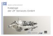Kataloge der ZF Services GmbH. ZF Services GmbH Kataloge der ZF Services GmbH Stand: Februar 2010 Inhalt 1.KatalogstrukturKatalogstruktur 2.HauptmerkmaleHauptmerkmale
