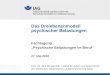 Prof. Dr. Dirk Windemuth, Institut f¼r Arbeit und Gesundheit der Deutschen Gesetzlichen Unfallversicherung (IAG) Das Dreiebenenmodell psychischer Belastungen
