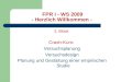 FPR I - WS 2009 - Herzlich Willkommen - 2. Block Crash-Kurs: Versuchsplanung Versuchsdesign Planung und Gestaltung einer empirischen Studie