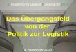 8. Klagenfurter Legistik§Gespräche 2010 Das Übergangsfeld von der Politik zur Legistik 4. November 2010