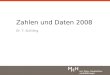 Zahlen und Daten 2008 Dr. T. Schilling. Klinische Investitionen in