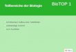 BioTOP 1 Teilbereiche der Biologie schrittweiser Aufbau des Tafelbildes vollständige Ansicht zum Ausfüllen