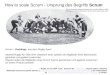 How to scale Scrum - Ursprung des Begriffs Scrum Scrum contested between Newport and London Welsh in 1904, showing the more upright stance of the scrum
