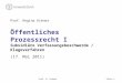 Prof. R. KienerFolie 1 Öffentliches Prozessrecht I Subsidiäre Verfassungsbeschwerde / Klageverfahren (17. Mai 2011) Prof. Regina Kiener