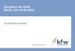Gespräch mit DIHK Berlin, den 03.04.2012 Energieeffizienz Gewerbe