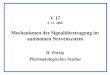 Mechanismen der Signalübertragung im autonomen Nervensystem H. Porzig Pharmakologisches Institut V 17 9. 11. 2006