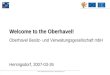 Welcome to the Oberhavel! Oberhavel Besitz- und Verwaltungsgesellschaft mbH Hennigsdorf, 2007-03-26