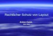 Rechtlicher Schutz von Layout Anton Geist, IRIS 2003
