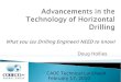 Advancements Technology Horizontal Drilling