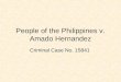 People of the Philippines vs. Amado Hernandez  report