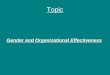 gender and organization development